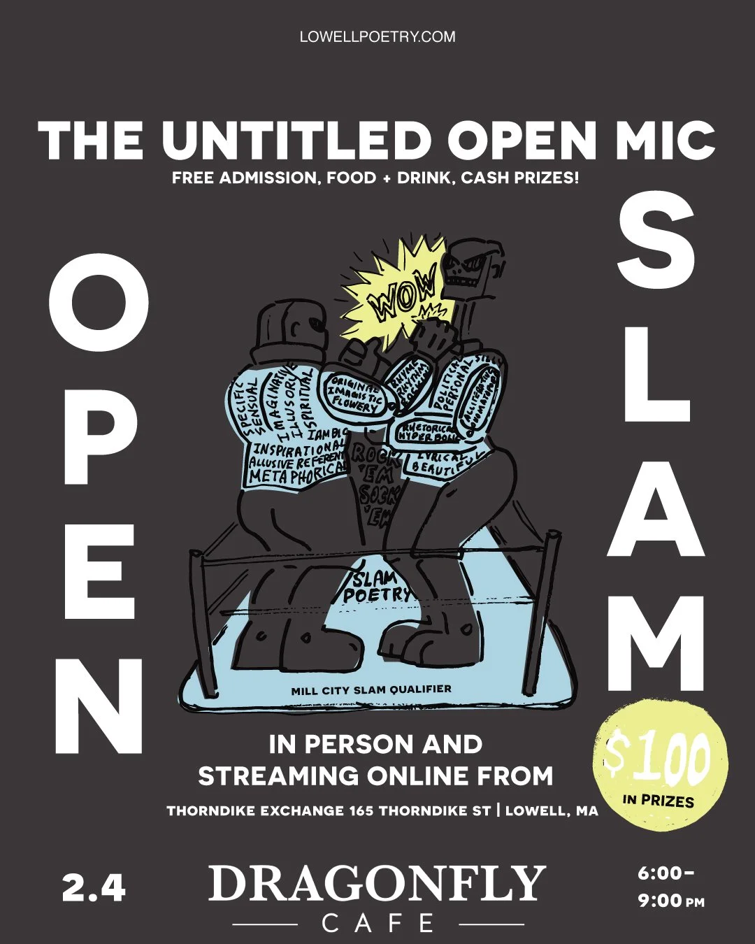February 2026 - Untitled Open Mic featuring Mill City Speaks Slam Qualifier