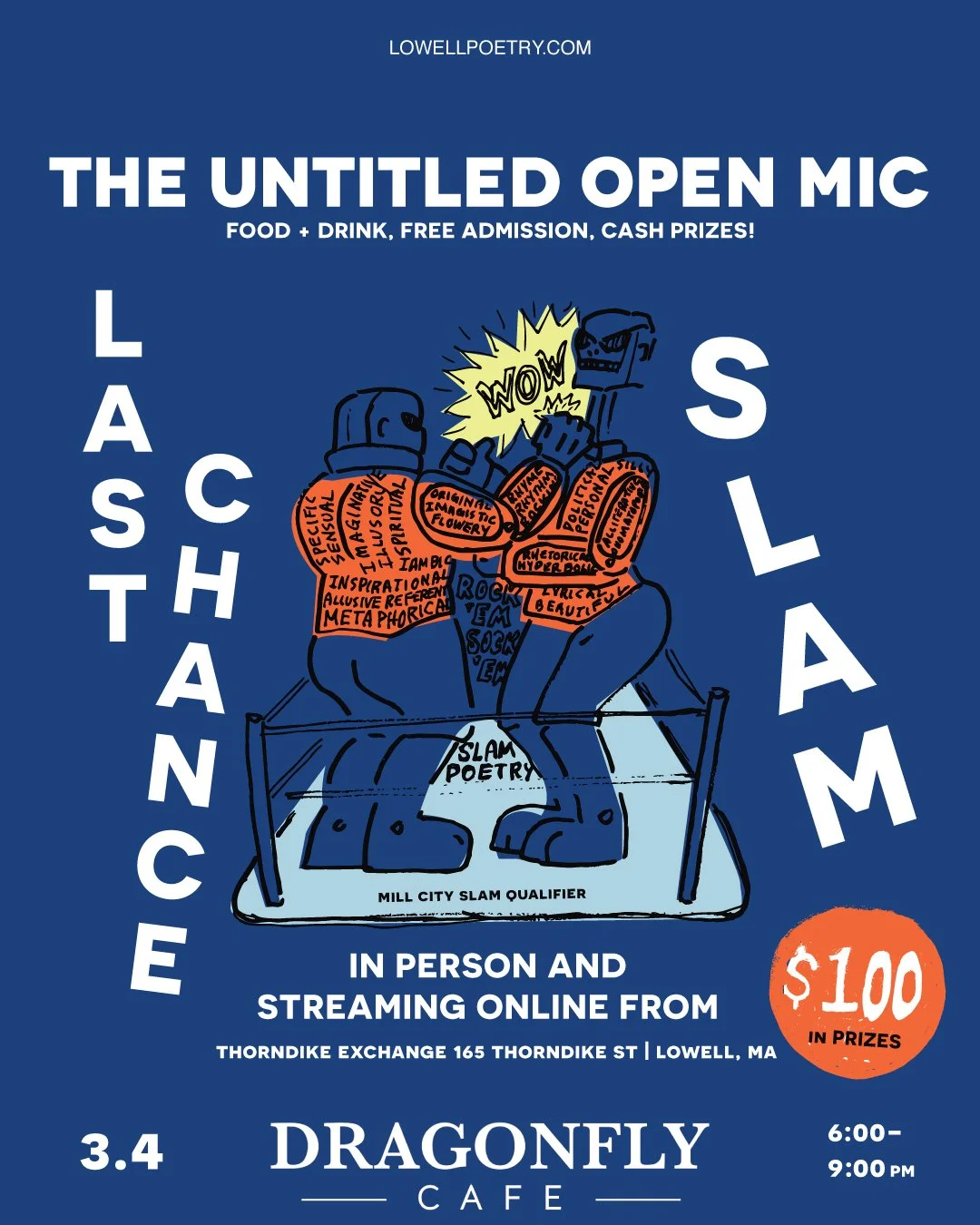 March 2026 - Untitled Open Mic featuring Mill City Speaks Slam Last Chance Qualifier 