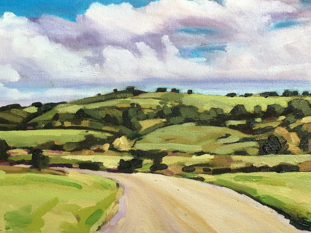 Estate road at Tissington, Derbyshire