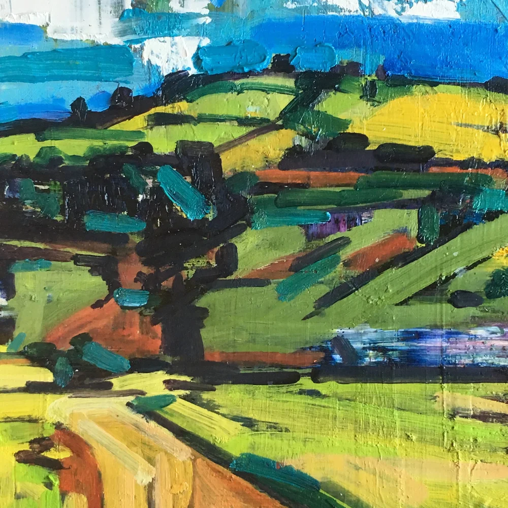 Estate road at Tissington, Derbyshire