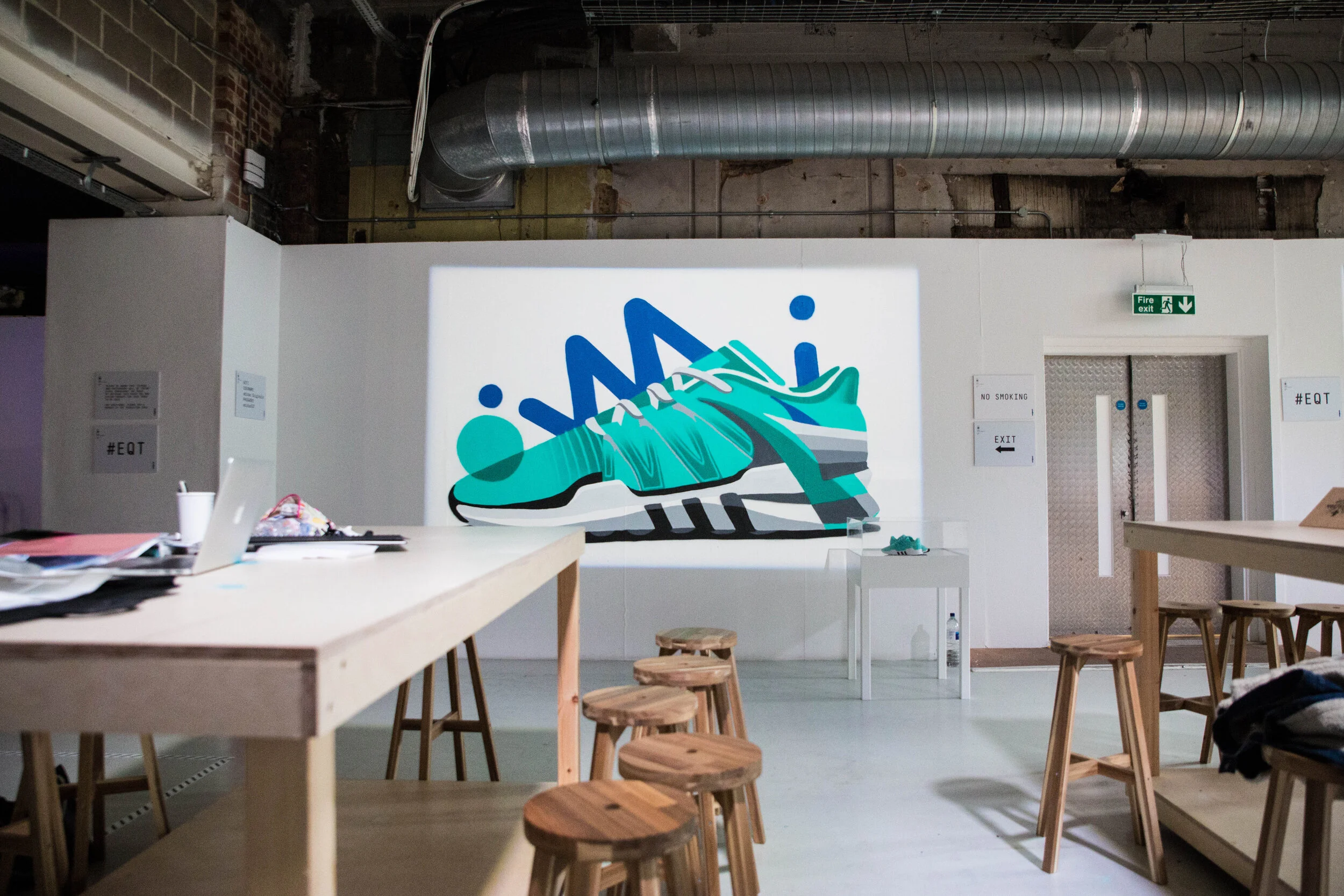 Street artists like Agwa can produce unique artwork directly onto an interior wall for a really impactful look.