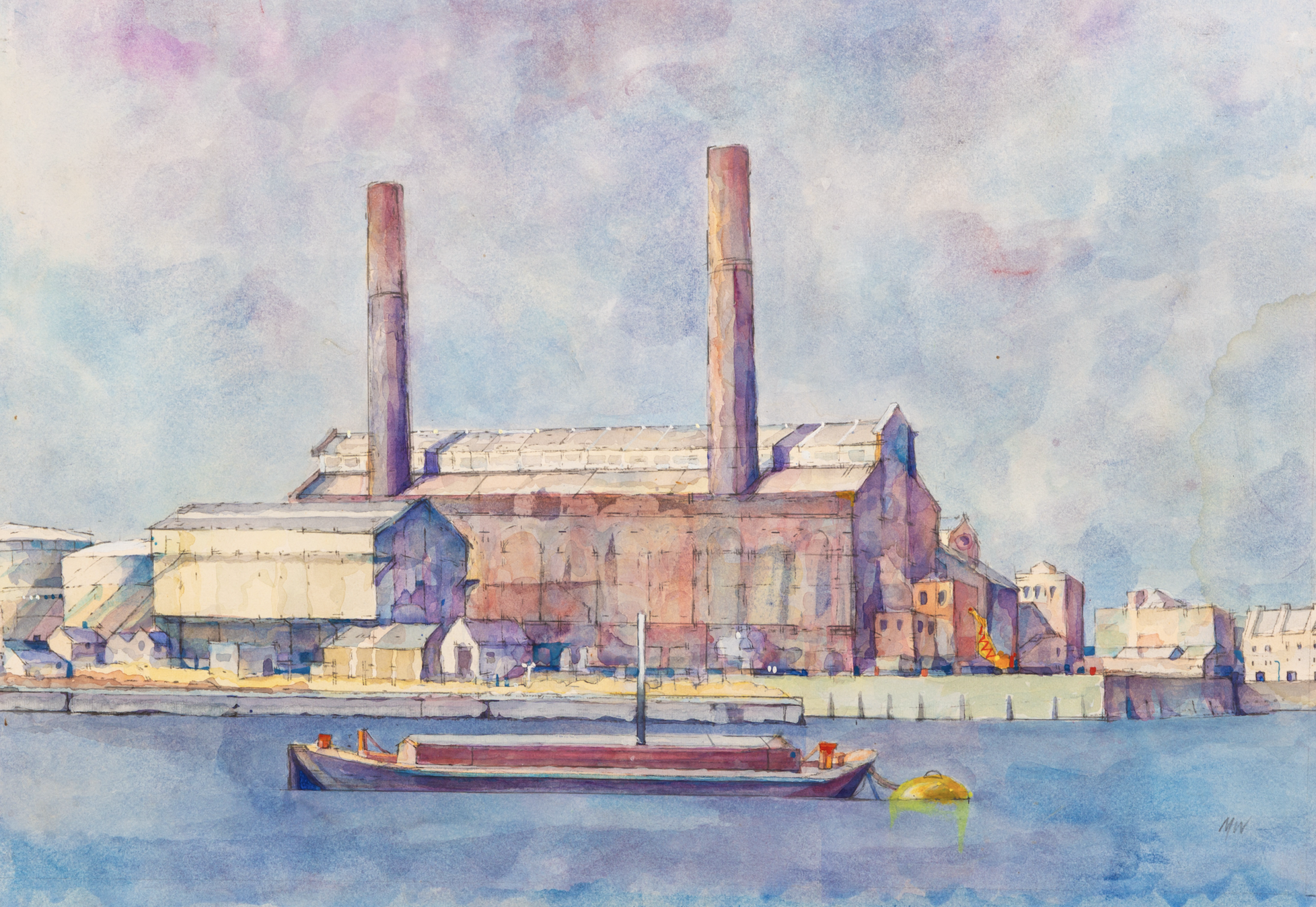 'Lots Road from the River' by Michael Warren