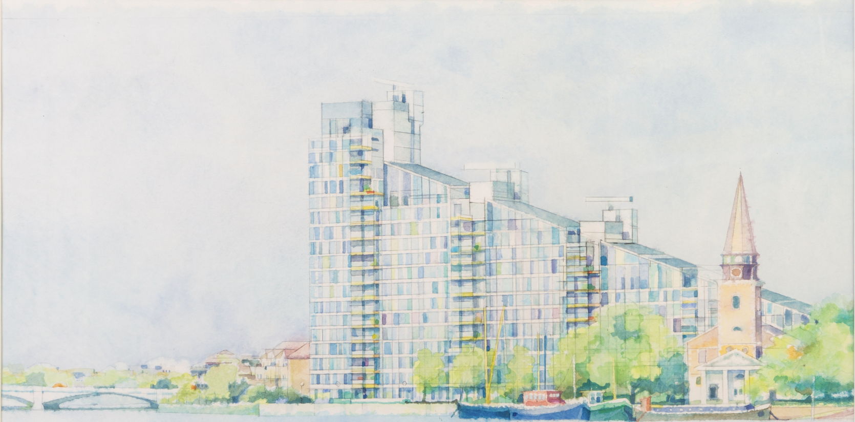 'St Mary's meets Montevetro' by Michael Warren