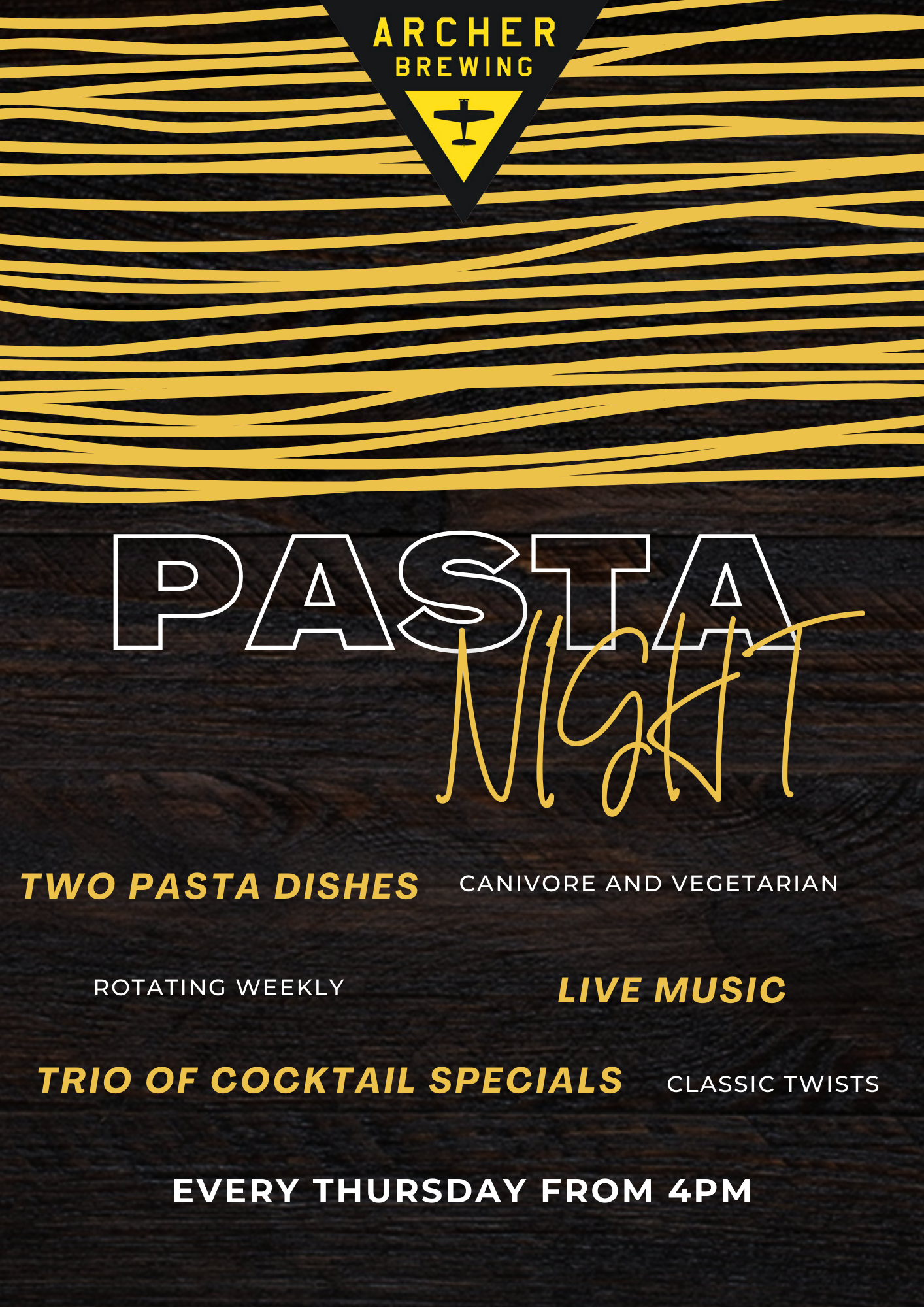 Yellow modern pasta day discount flyer.png