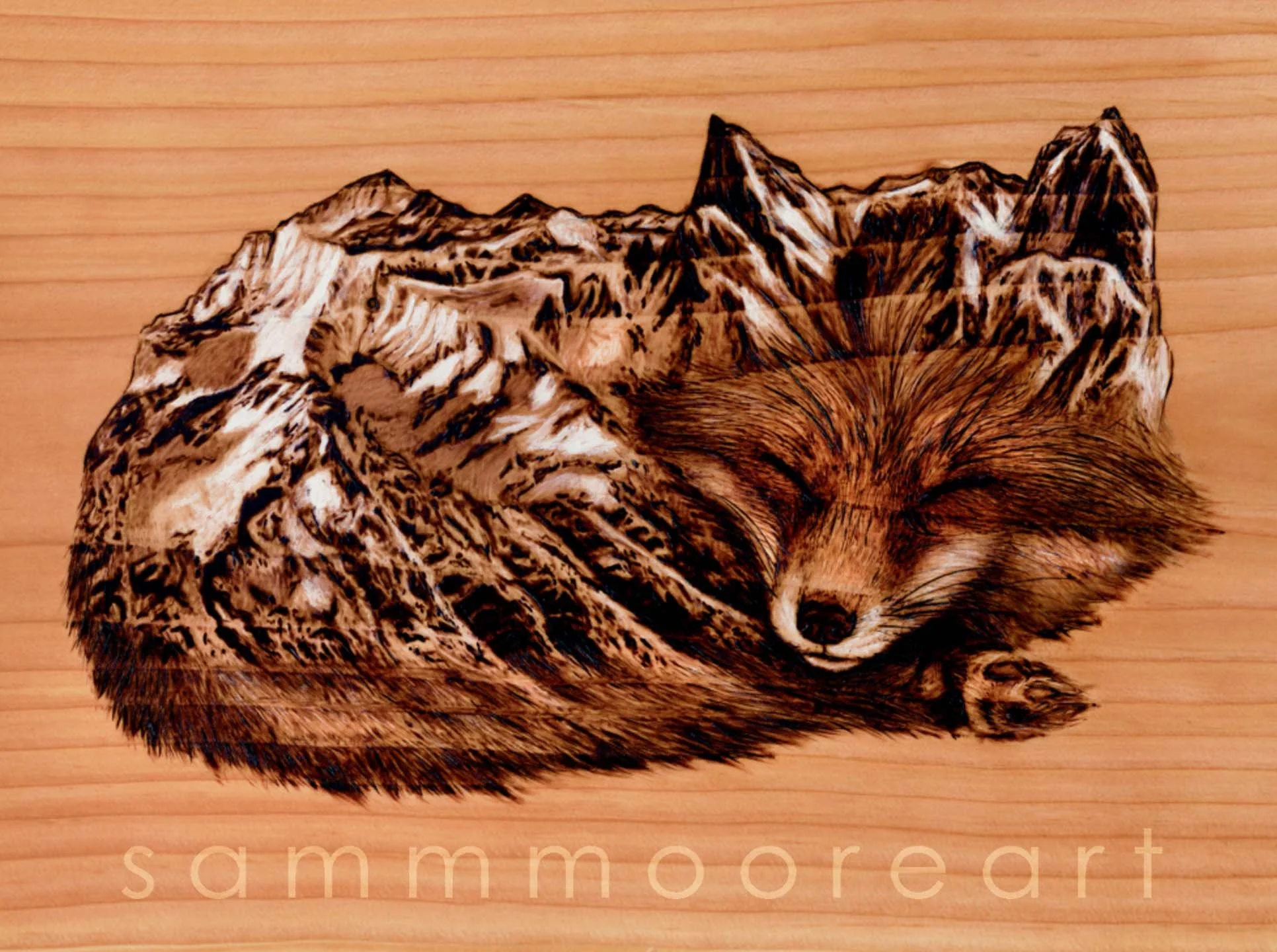 Sleeping Fox Sticker.jpg