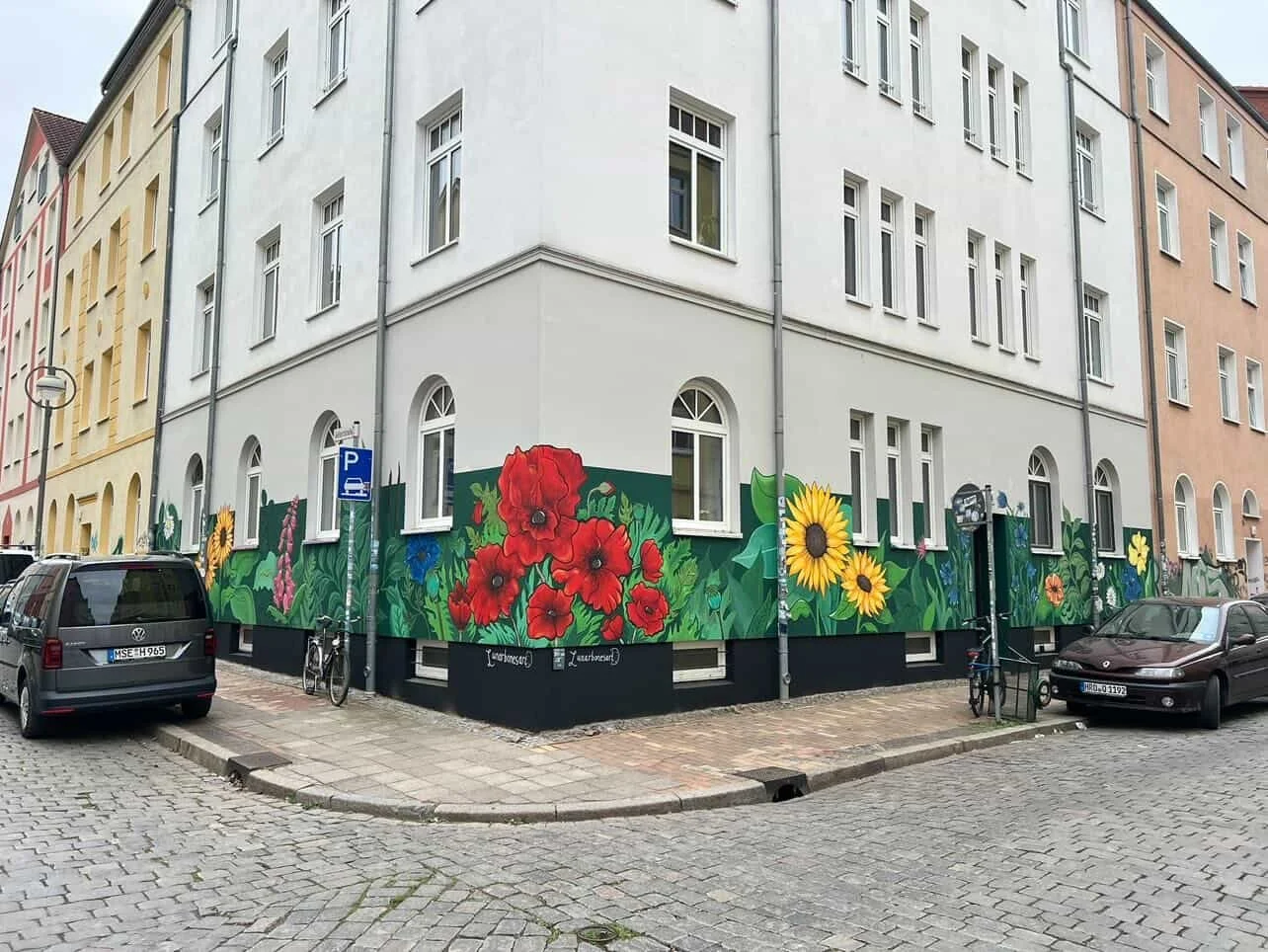 Flower wall mural (2)