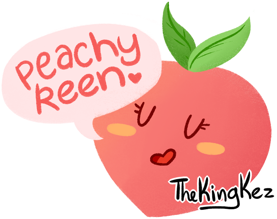 peachy keen sticker.png