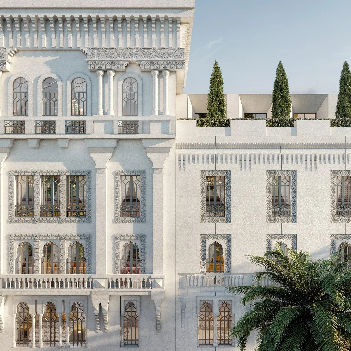 Discover more details about the renovation and transformation of a historic building, the Lincoln Hotel!

Our aim for the fa&ccedil;ade is to bring the original one back to its former state &mdash; same geometry, same material and same architectural 