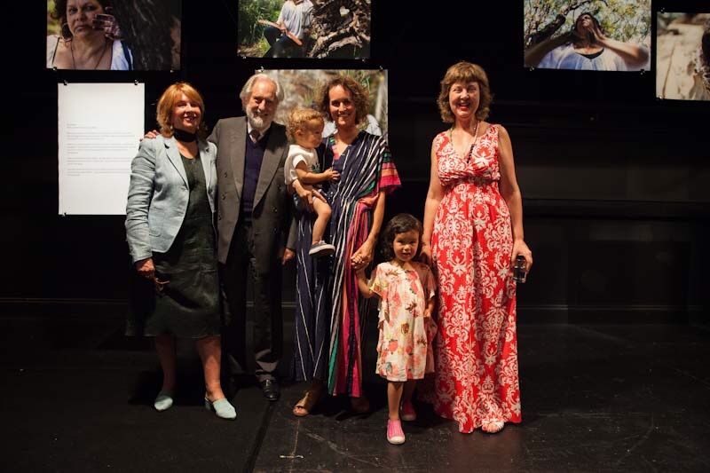 Pictured left to right: 5. Jan Chapman, Lord Putnam, Ariel Soto-Suver, Wilder Soto-Suver, Juniper Soto-Suver, Jane Sloane