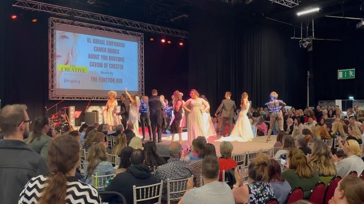 Proud to have been the main sponsor of today&rsquo;s @weddingclubnetwork fayre at @venuecymru 

Loved working with @co.creativecompany on the catwalk show featuring our acts;
Elin - Cellist
Sarah / Coastline - first dance
The Fuse - Band
DJ Klaudia
M