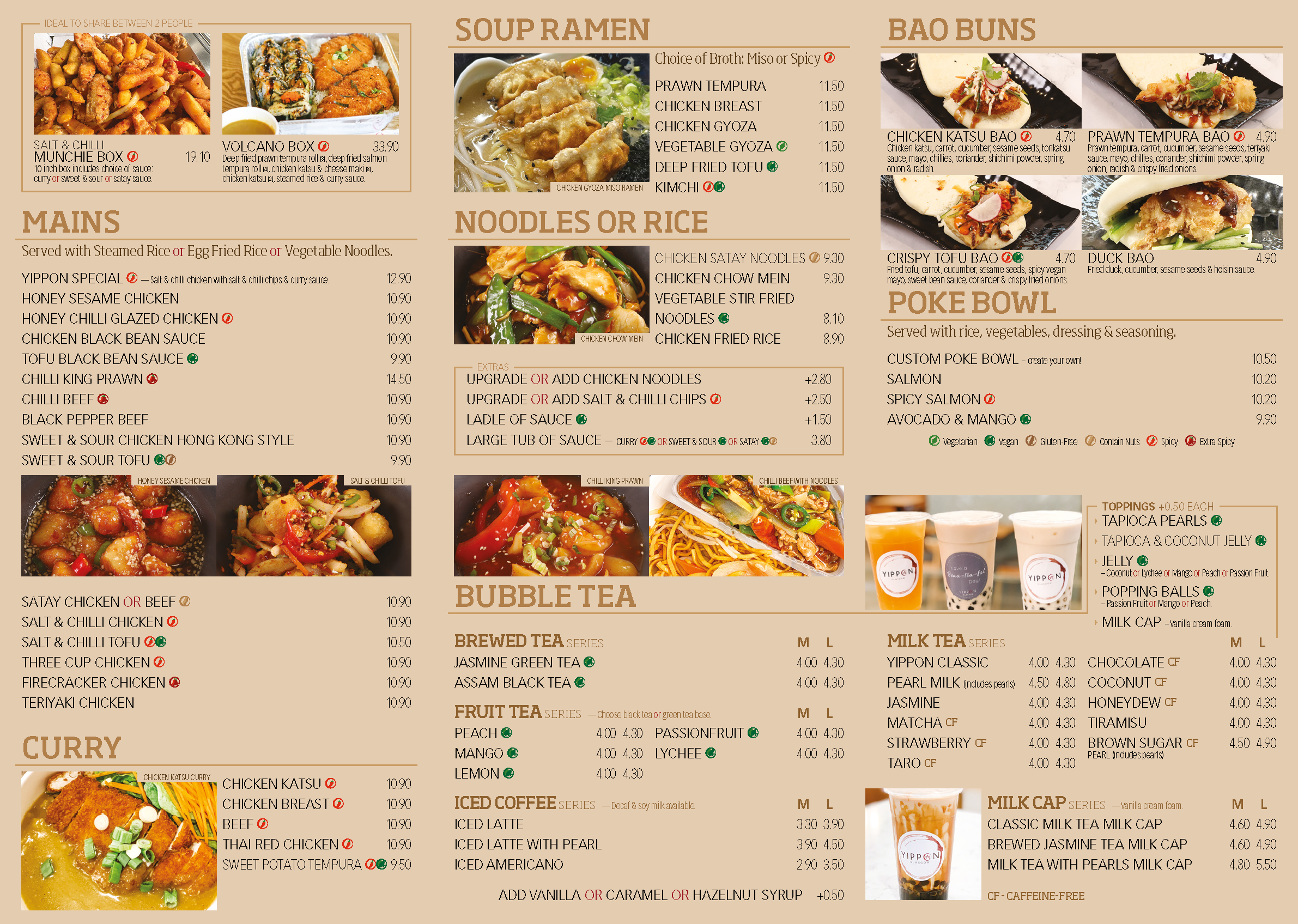 Menu — Yippon