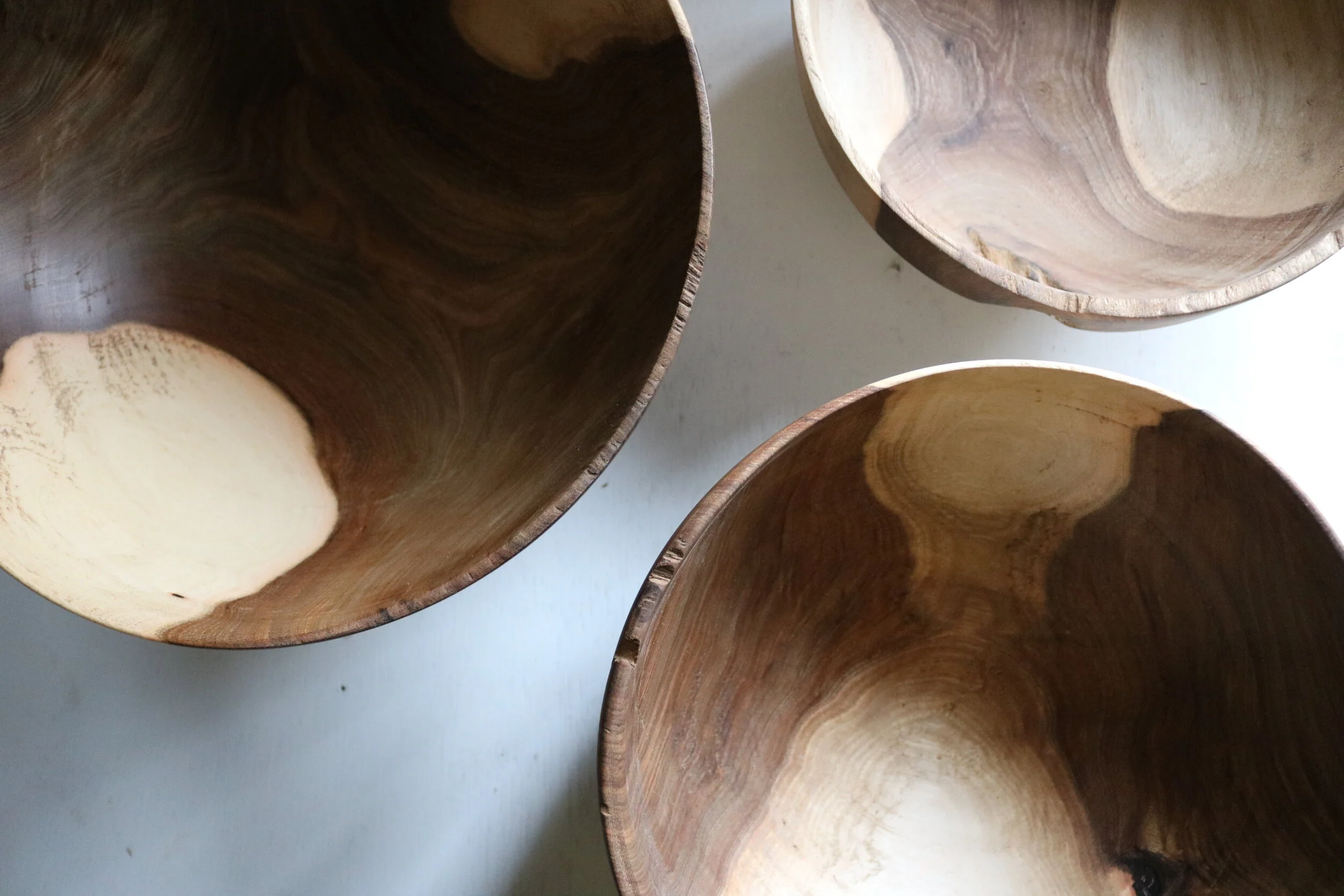 Walnut Bowl Trio