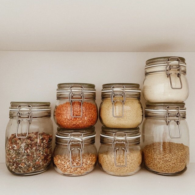 Kitchen Organization: Glass Pantry Jar Counter Storage - Porch