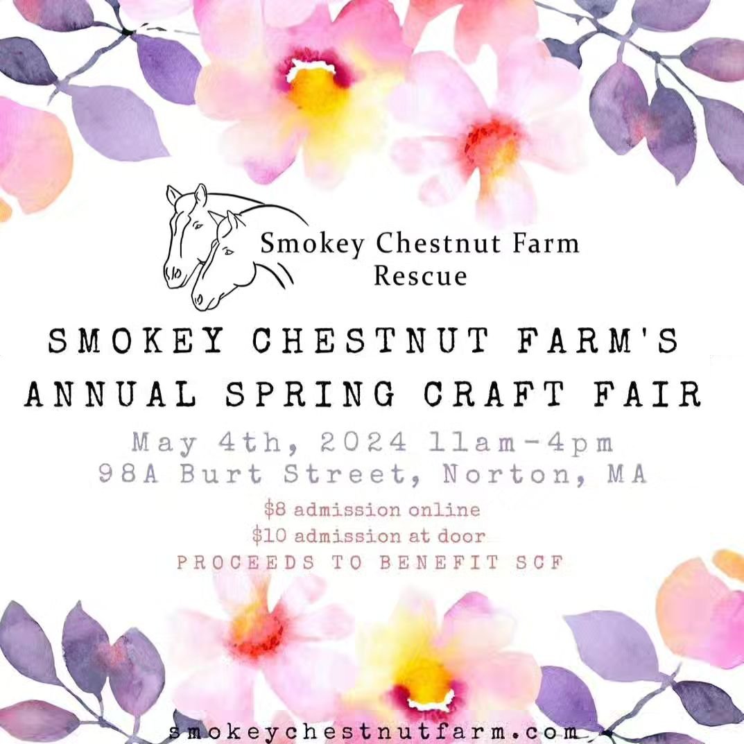 This Saturday! We'll be pouring at @smokeychestnutfarmrescue for their annual craft fair! Great fundraiser for a great cause.

#horserescue #norton #smokeychestnutfarm #massachusetts #beer #craftfair