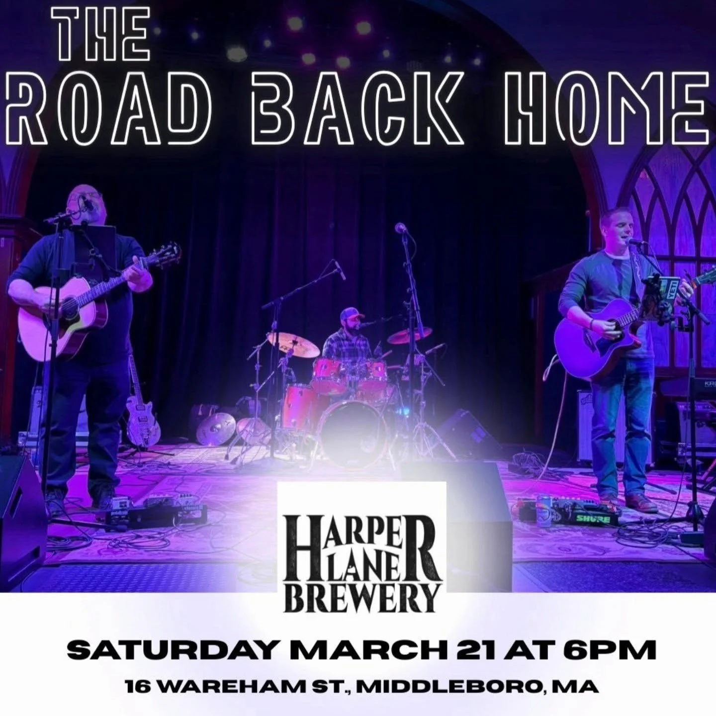 Tonight 3/21. We have @theroadbackhomeband at the brewery from 6-9pm!