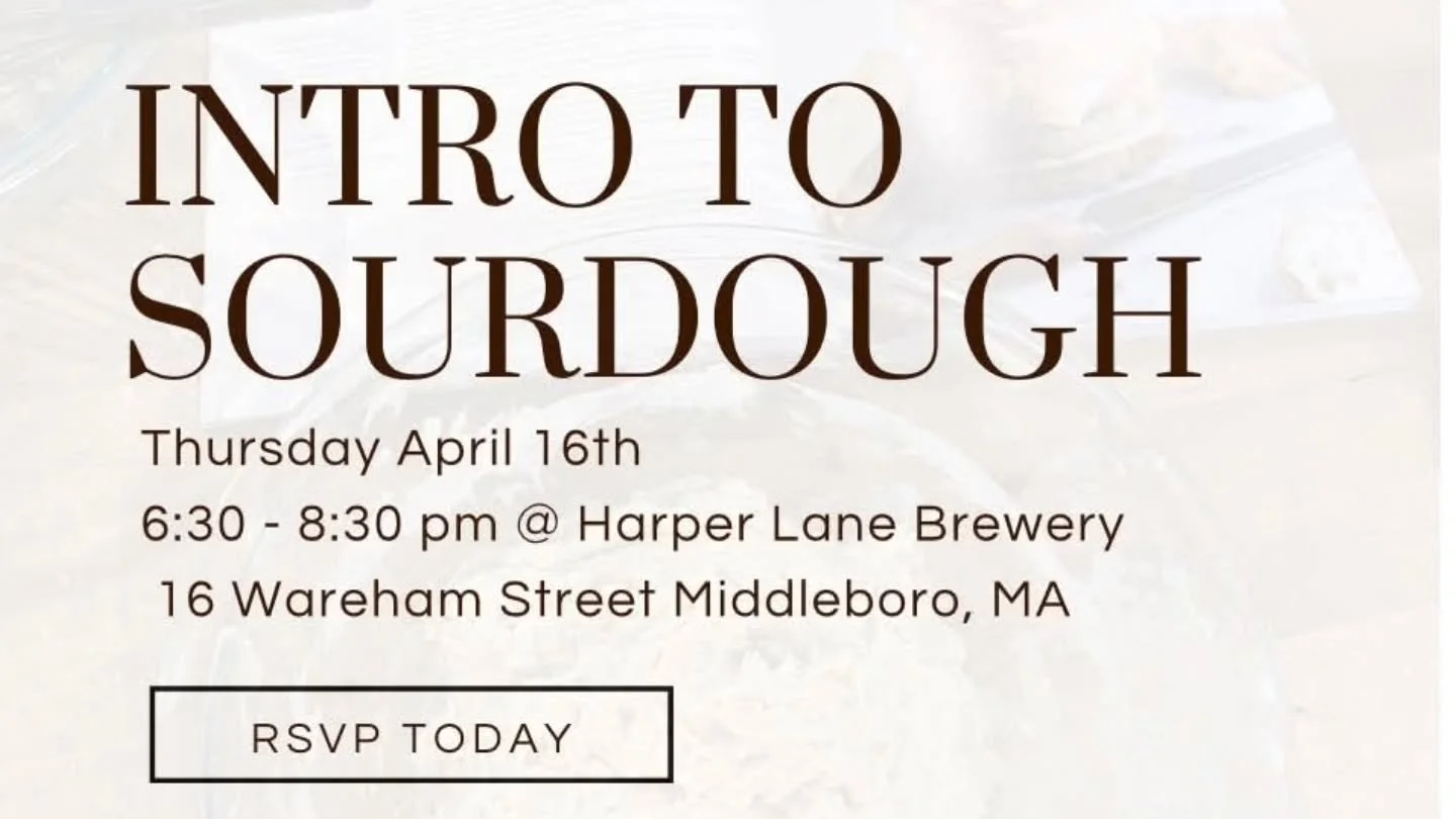 This Thursday! April 16th.  Still a few spots left for our intro to sourdough class by @nourished_to_a_t_bakery! 

Sourdough 101: Come Learn The Basics!

Join Tierney at Harper Lane Brewery for a fun, hands-on Sourdough 101 class where you&rsquo;ll c