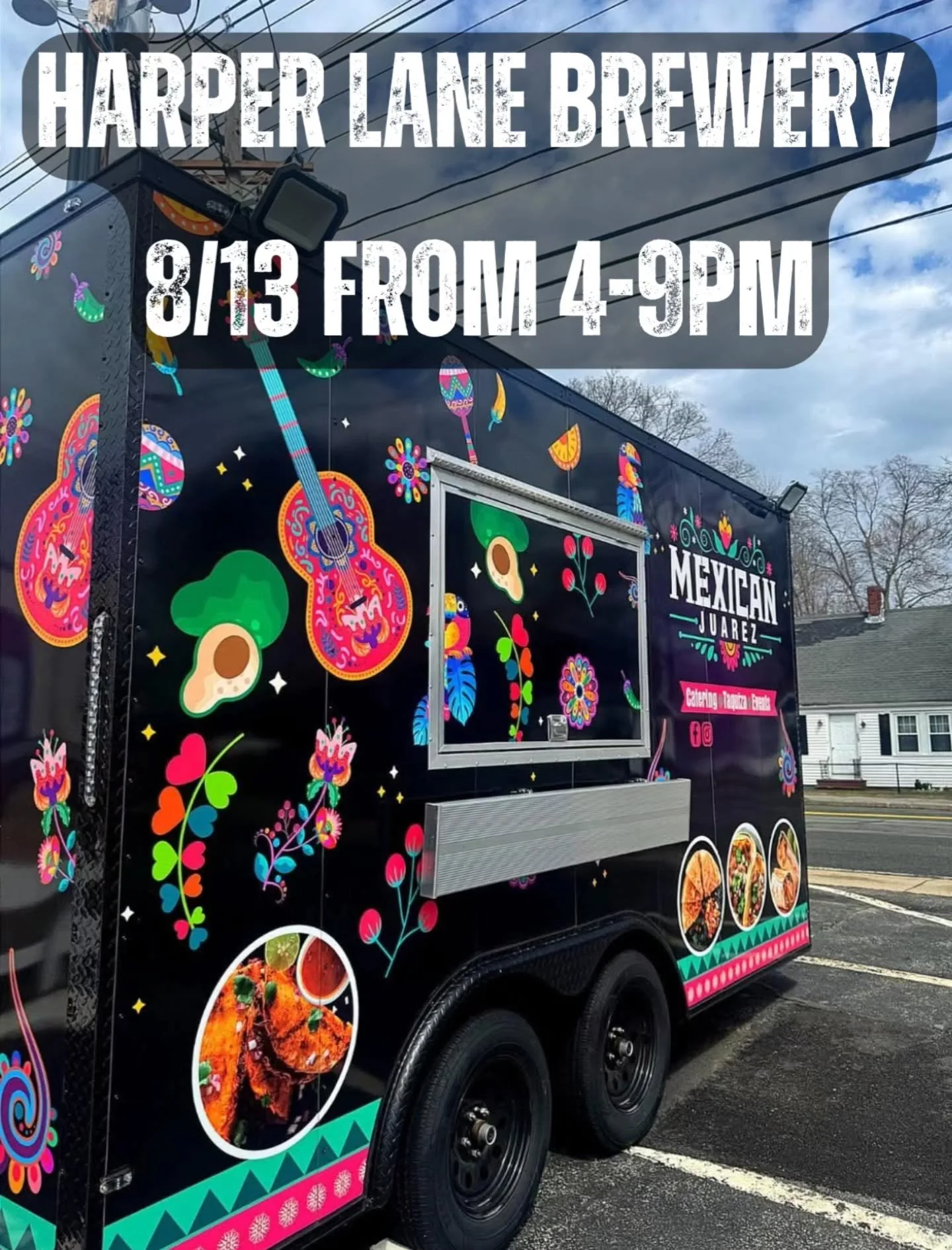 Thursday! 8/13.  Dinner plans?? We have @mexicanjuarezfoodtruck back at the brewery from 4-9pm!! Their food is delicious!! 🍻🌮