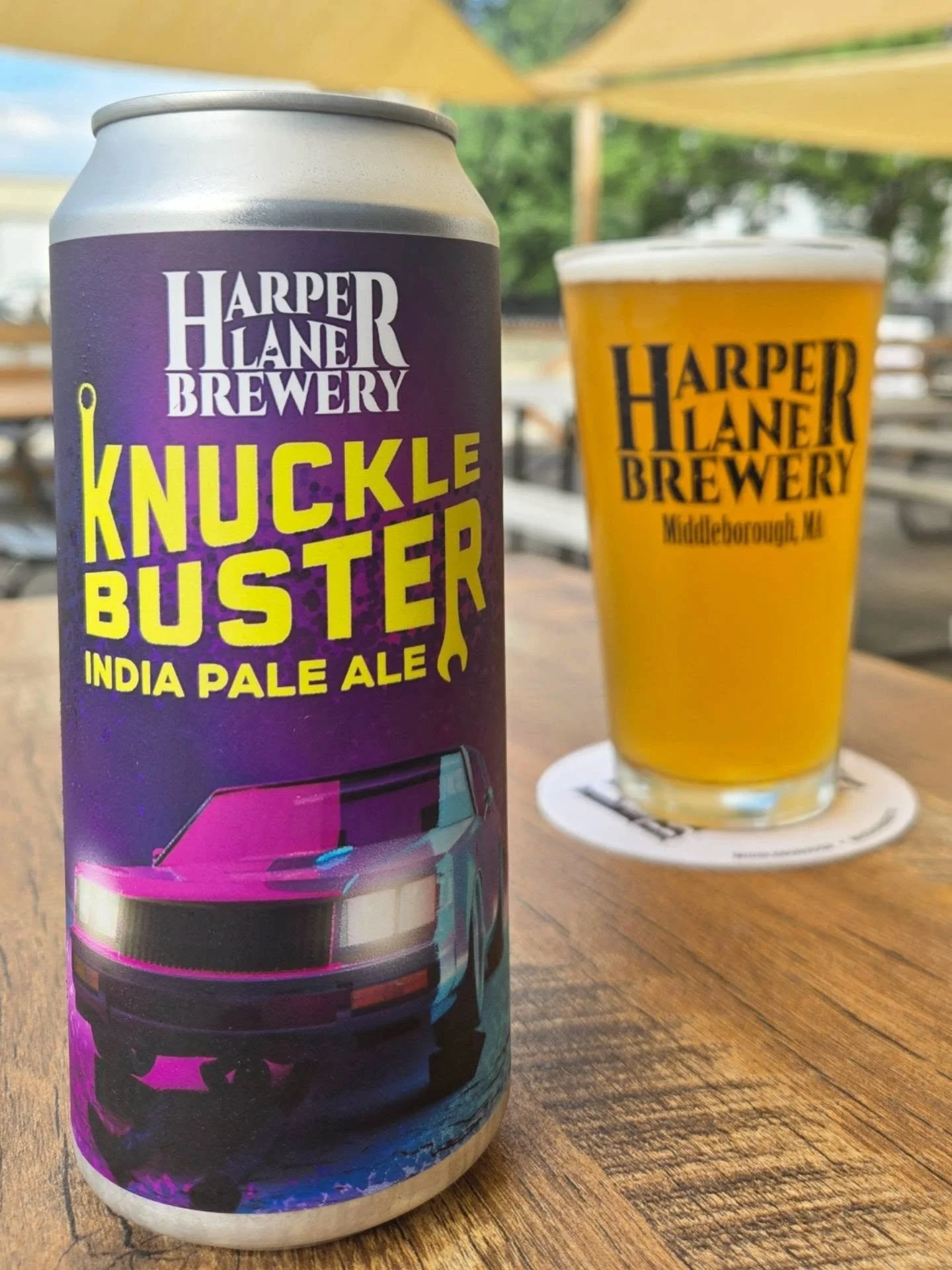 Knuckle Buster IPA- 5.1% 

Haven't featured our OG IPA in awhile, so here she is!

Old school IPA! Bitter, piney, dank. Super Crushable!! Haven't stopped brewing it since day one!! Thank you all! 🍻🍻