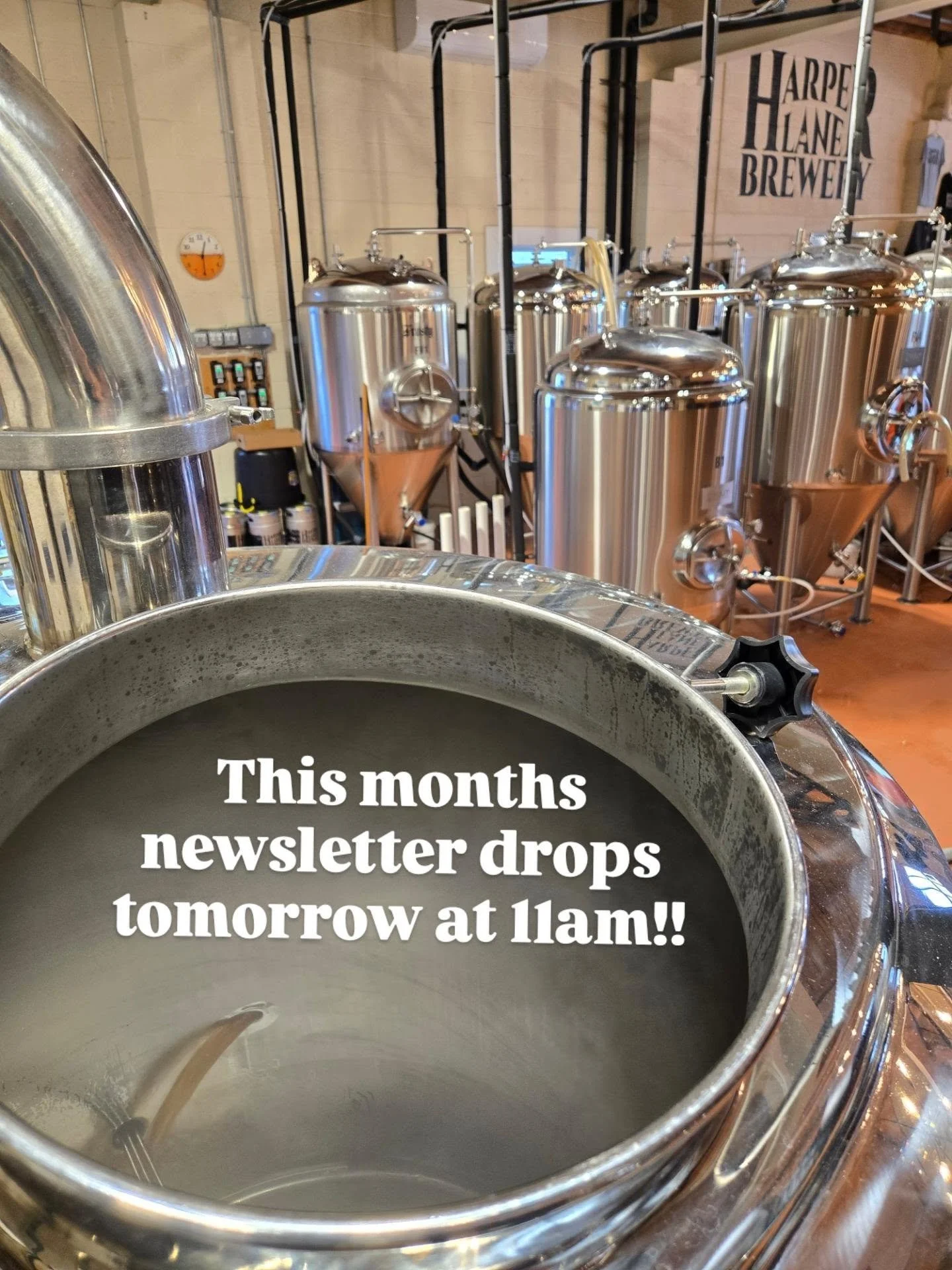 Have you signed up yet??? Join our insiders newsletter by clicking the link in our bio or https://www.harperlanebrewery.com/subscribe

It's only once a month and you'll get info you don't see here... 👀

Newsletter drops Sept 2nd at 11am.