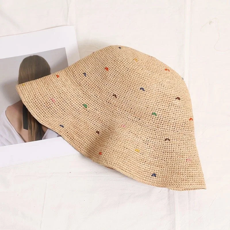 Natural Straw Bucket Hat
