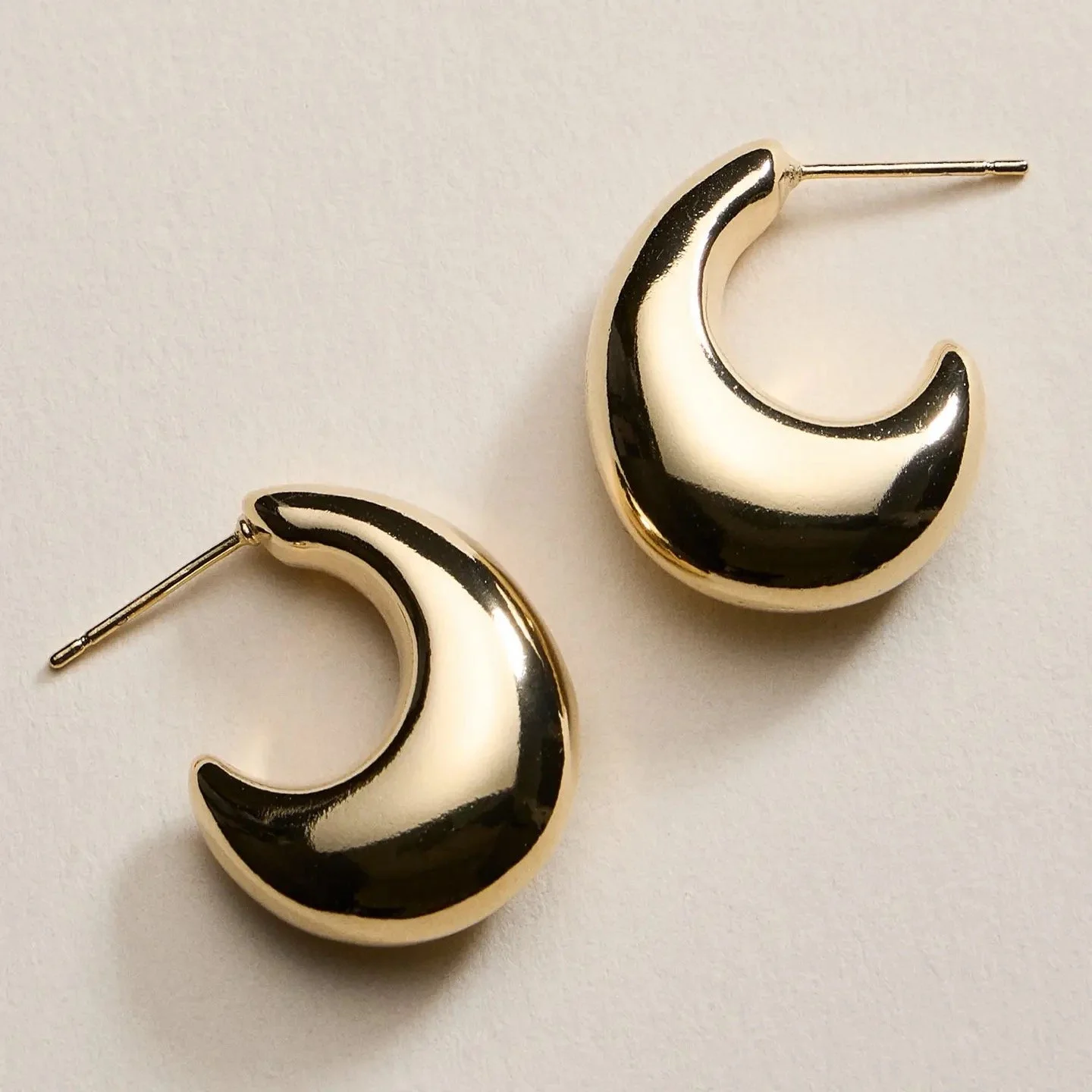 Crescent Hoop Earrings