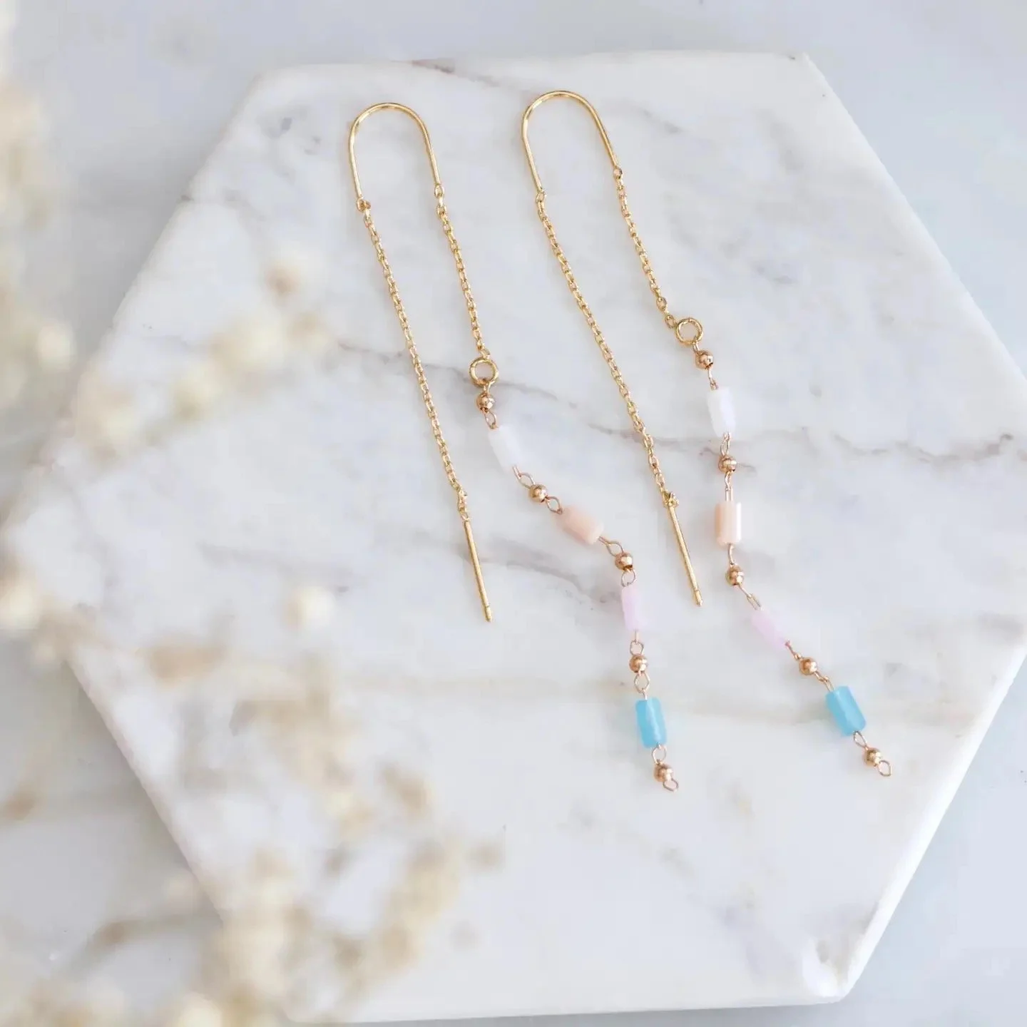 Pastel Threader Earrings