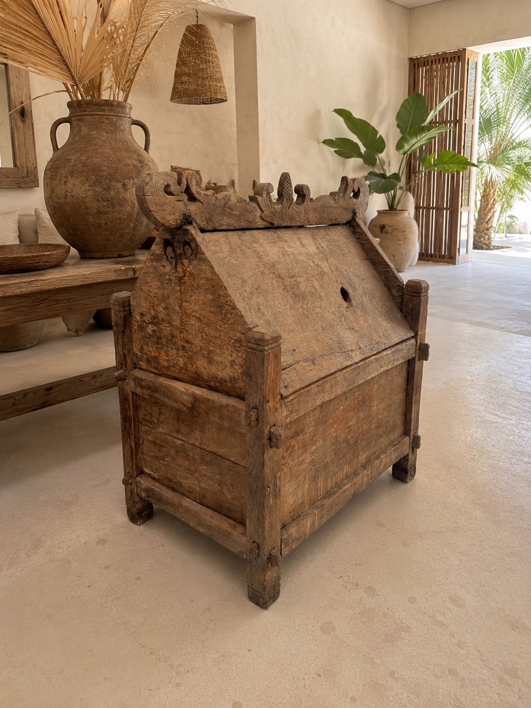 Antique Himalayan Treasure Chest