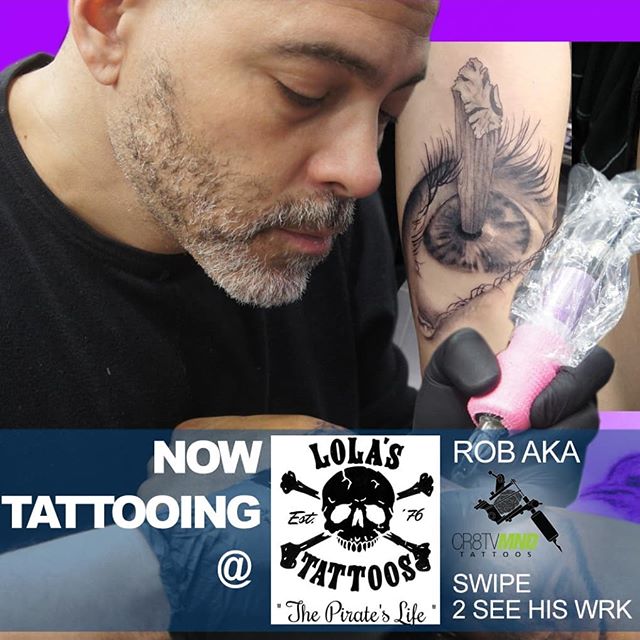 Lola's welcomes Rob to the team.
Check out some if his work @cr8tvmnd 
#lolastattoos #tattooshopsnj #tattoo