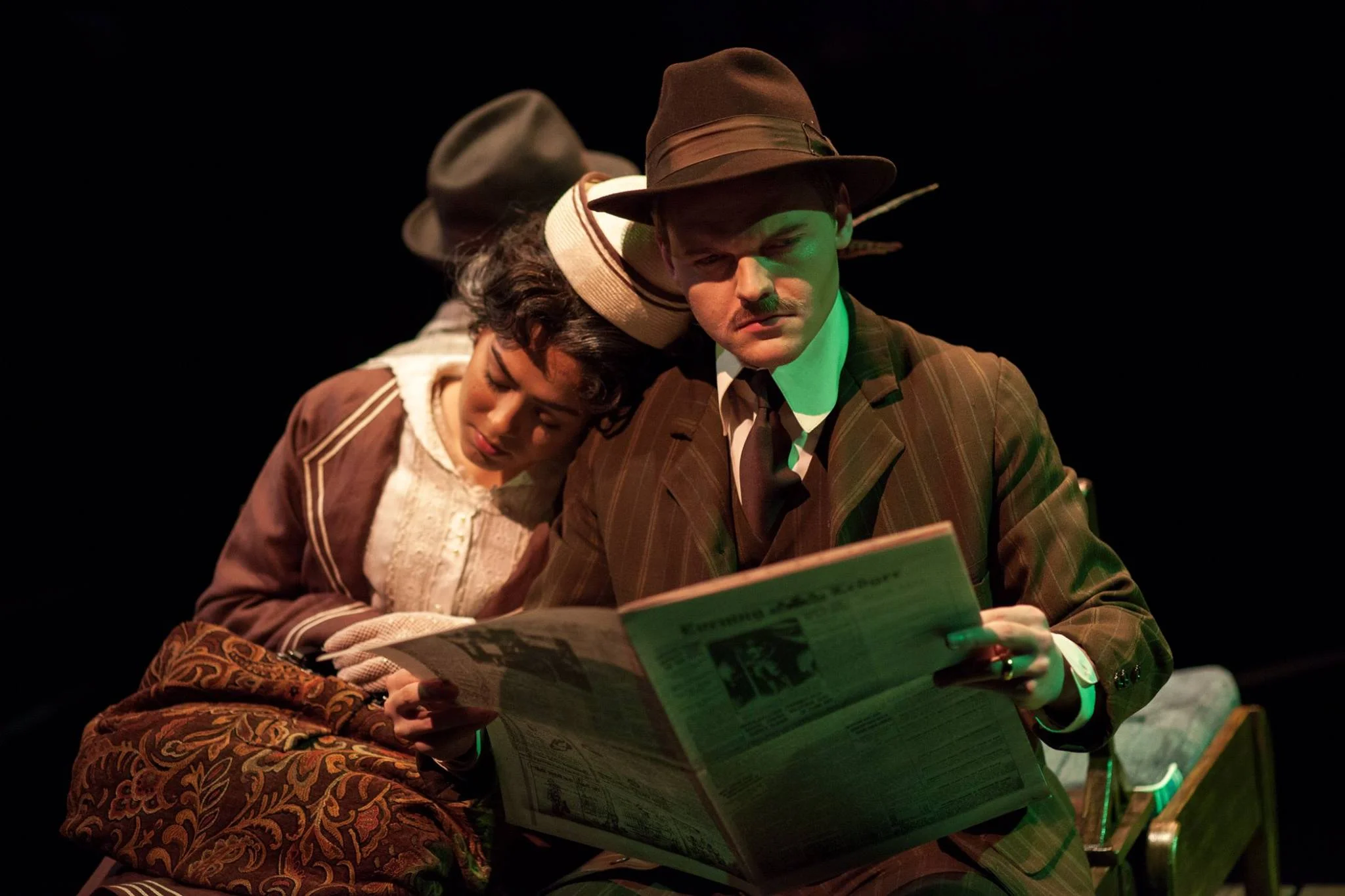 Juleeanne Villareal as Louisa Vansant and Christian Scheller as Charles Vansant. Photo by Lawrence Peart.