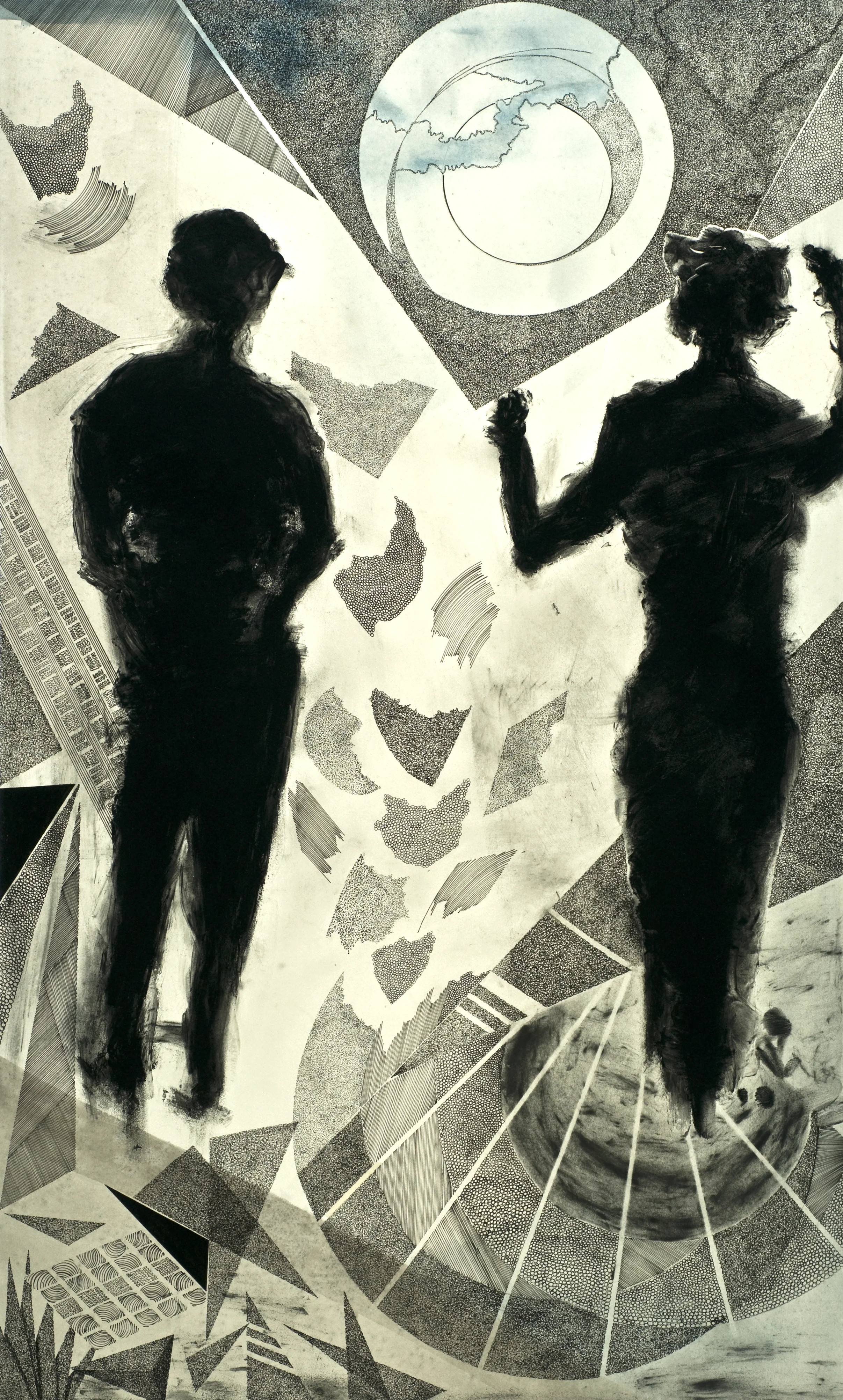 Holding Up Her Half of the Sky by German artist Hilla Hueber.