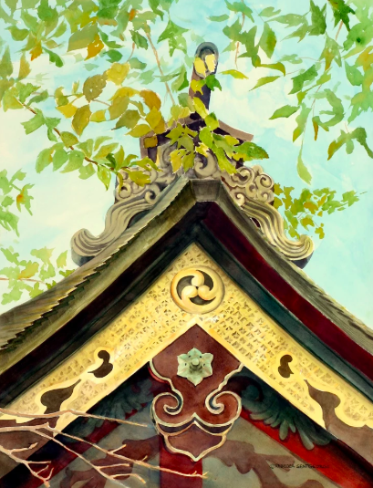 Watercolor painting by Rebecca Reed Sentgeorge