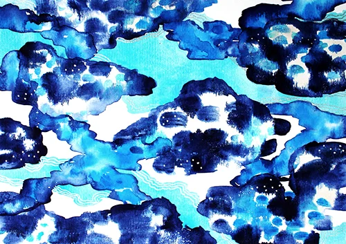 Copy of Full view Muse 3 fine art print | Katrina Slade abstract art painting | print on paper | print on canvas