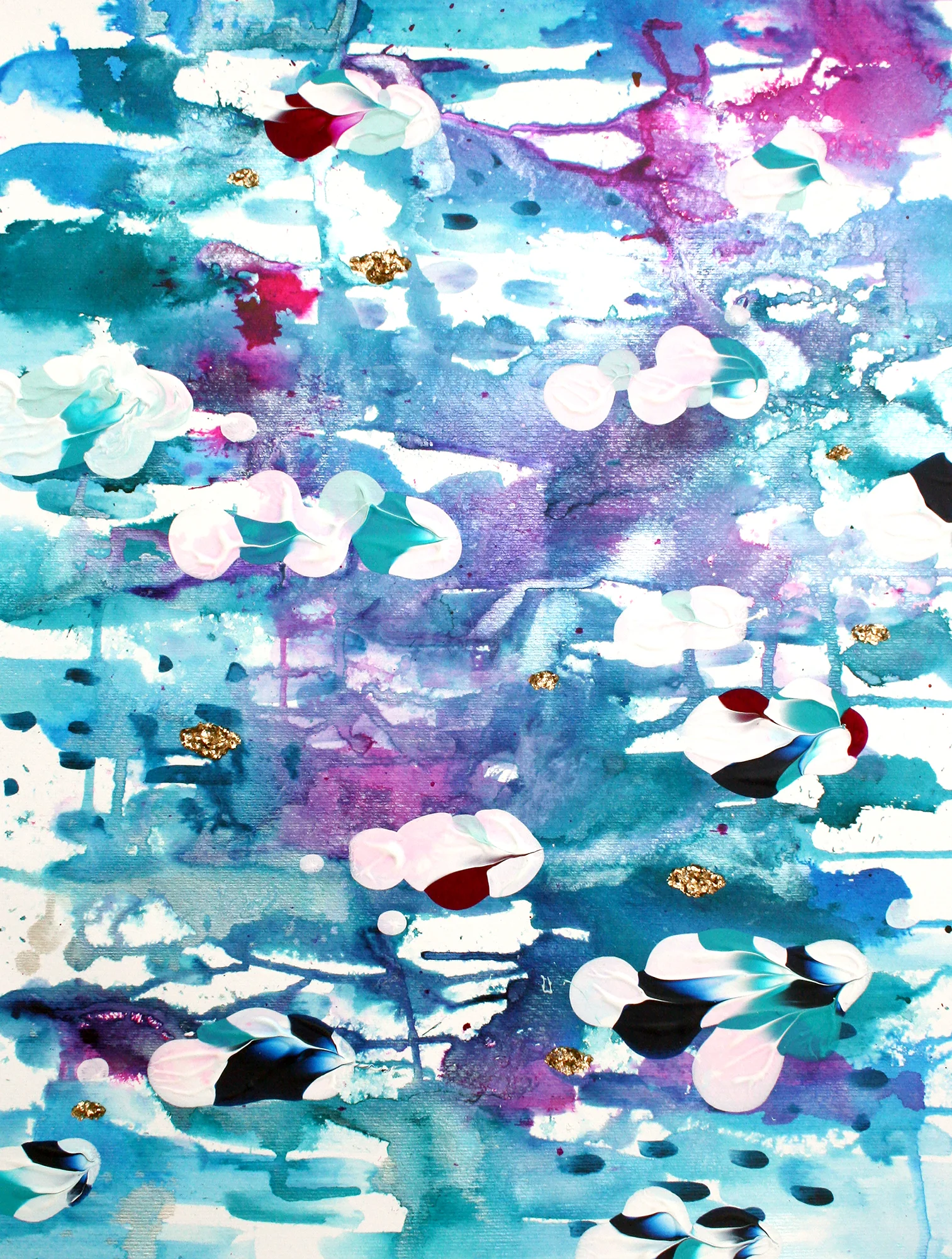 Full view - Muse 6 original art by Katrina Slade | colorful art | abstract fine art print
