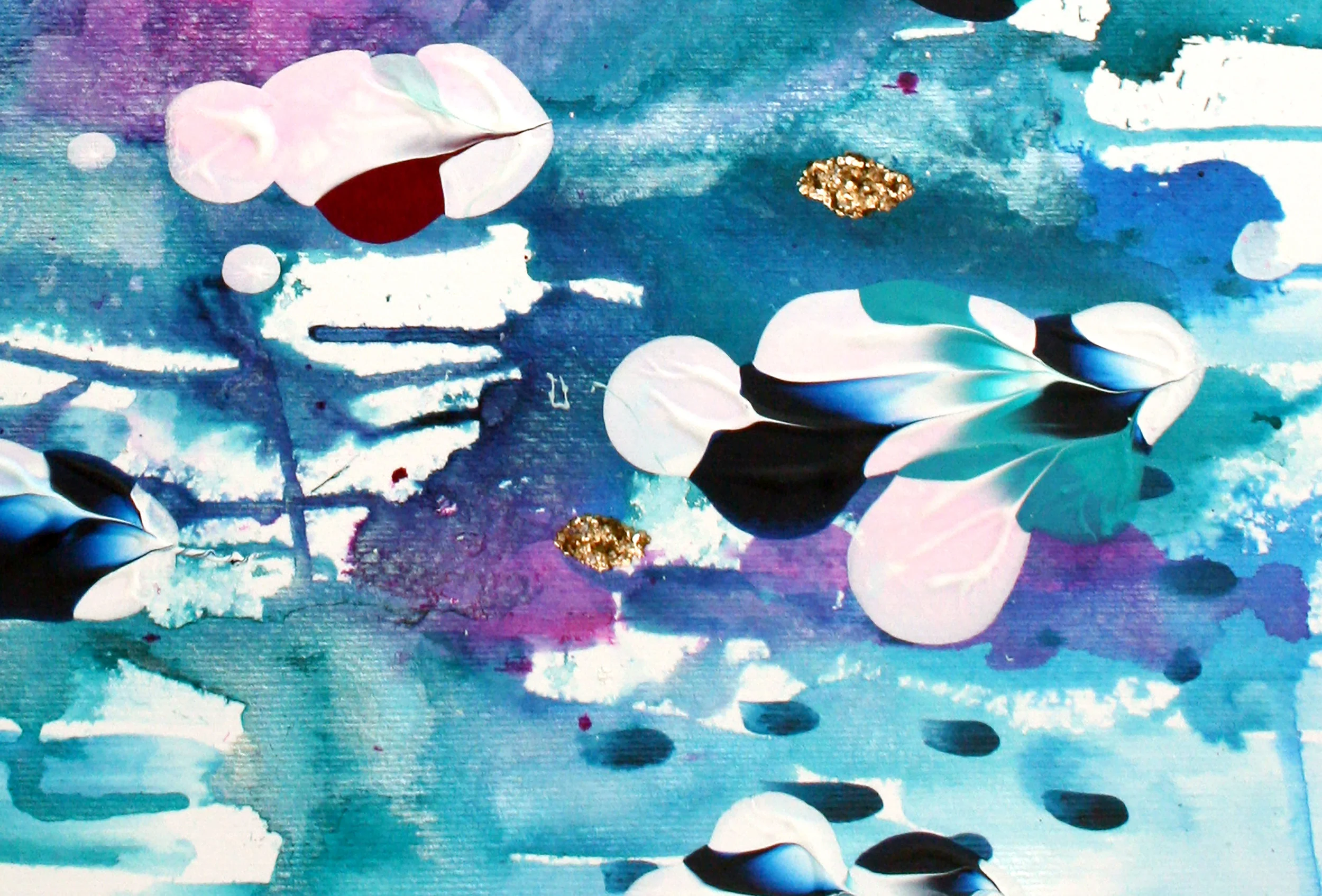 Cropped view - Muse 6 original art by Katrina Slade | colorful art | abstract fine art print