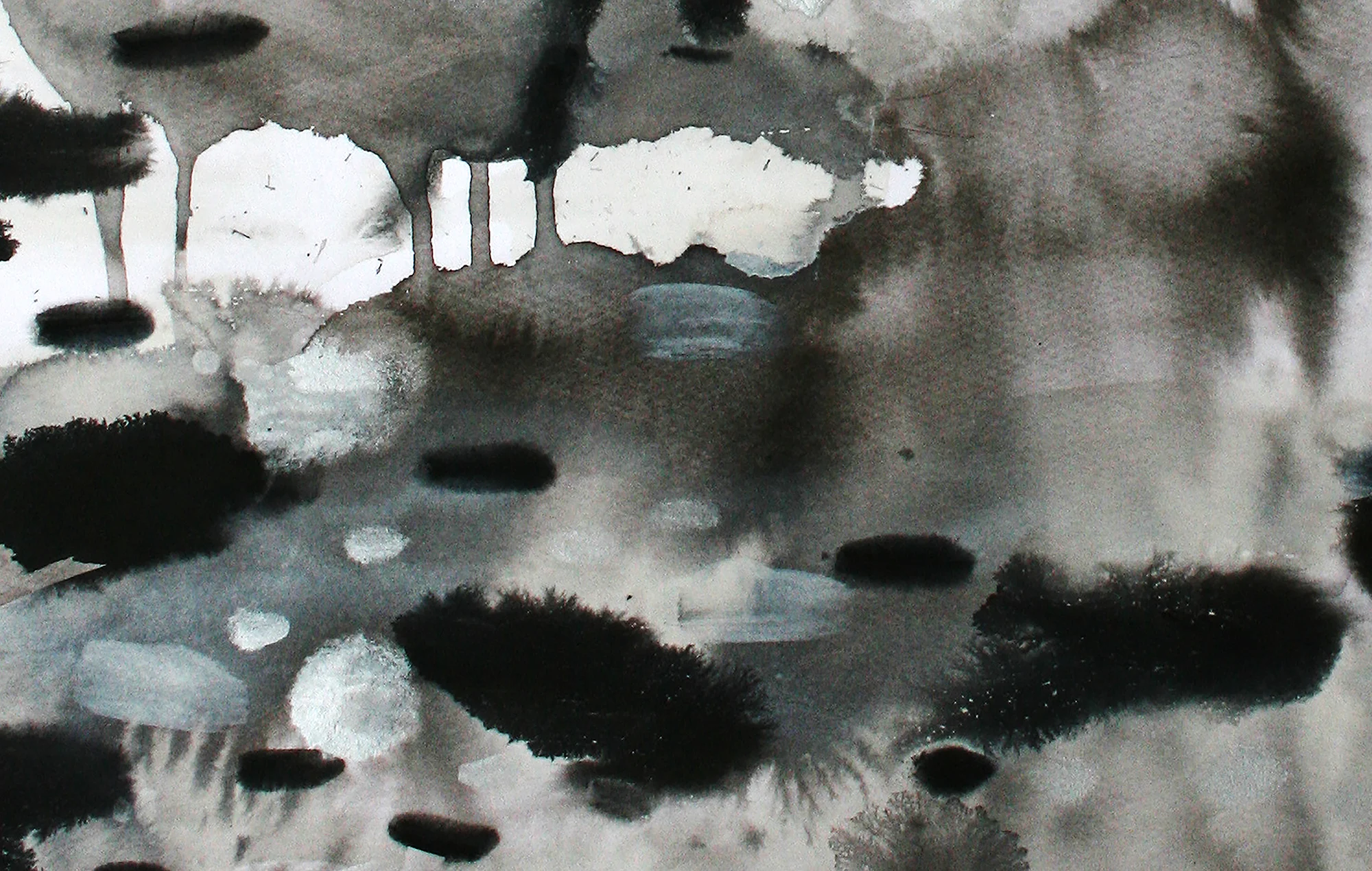 Cropped view - Absence 1 original art by Katrina Slade | black and white | fine art print | canvas print