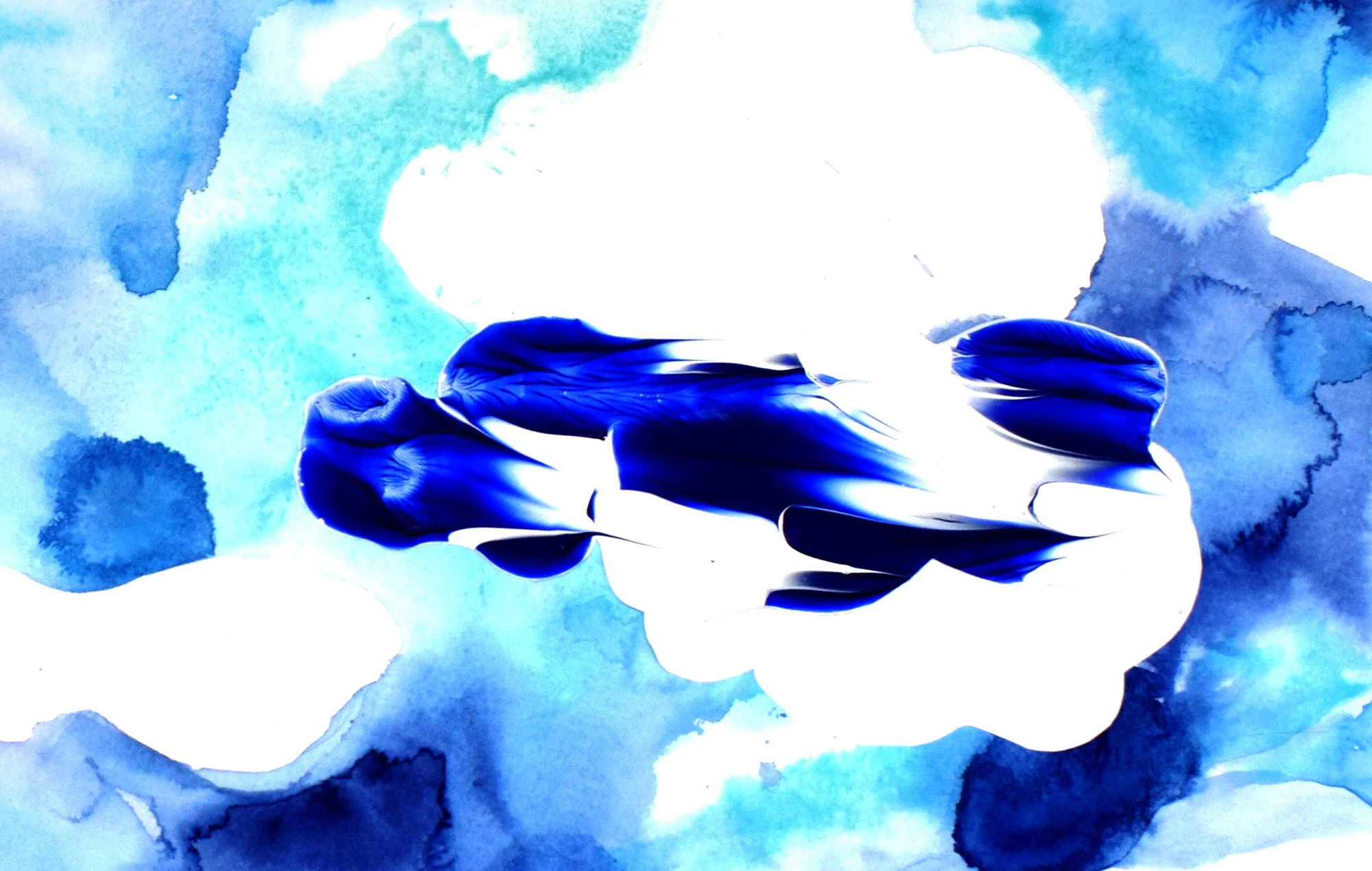 Cropped view - Arctic - original art by Katrina Slade | colorful art | abstract fine art print