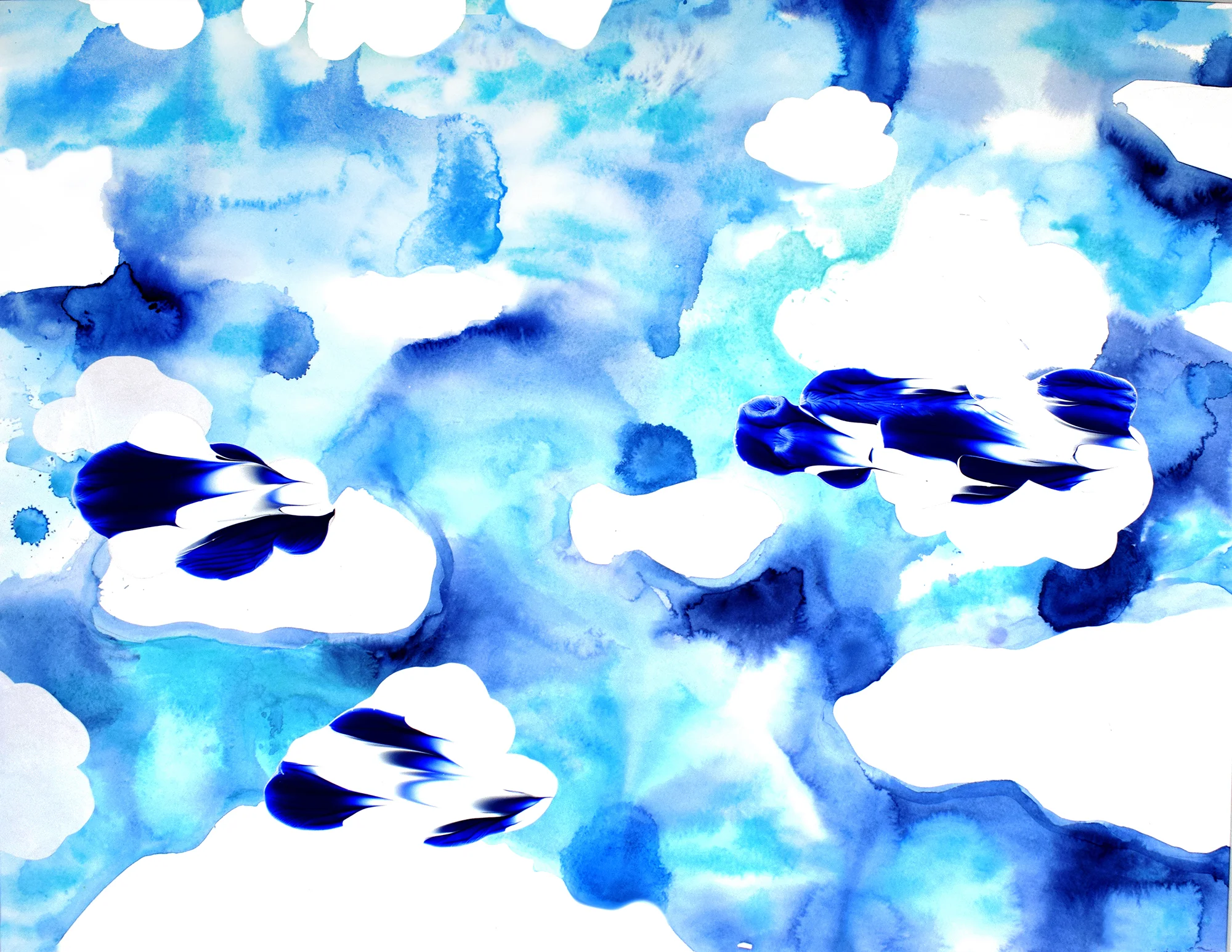 Copy of Full view - Arctic - original art by Katrina Slade | colorful art | abstract fine art print