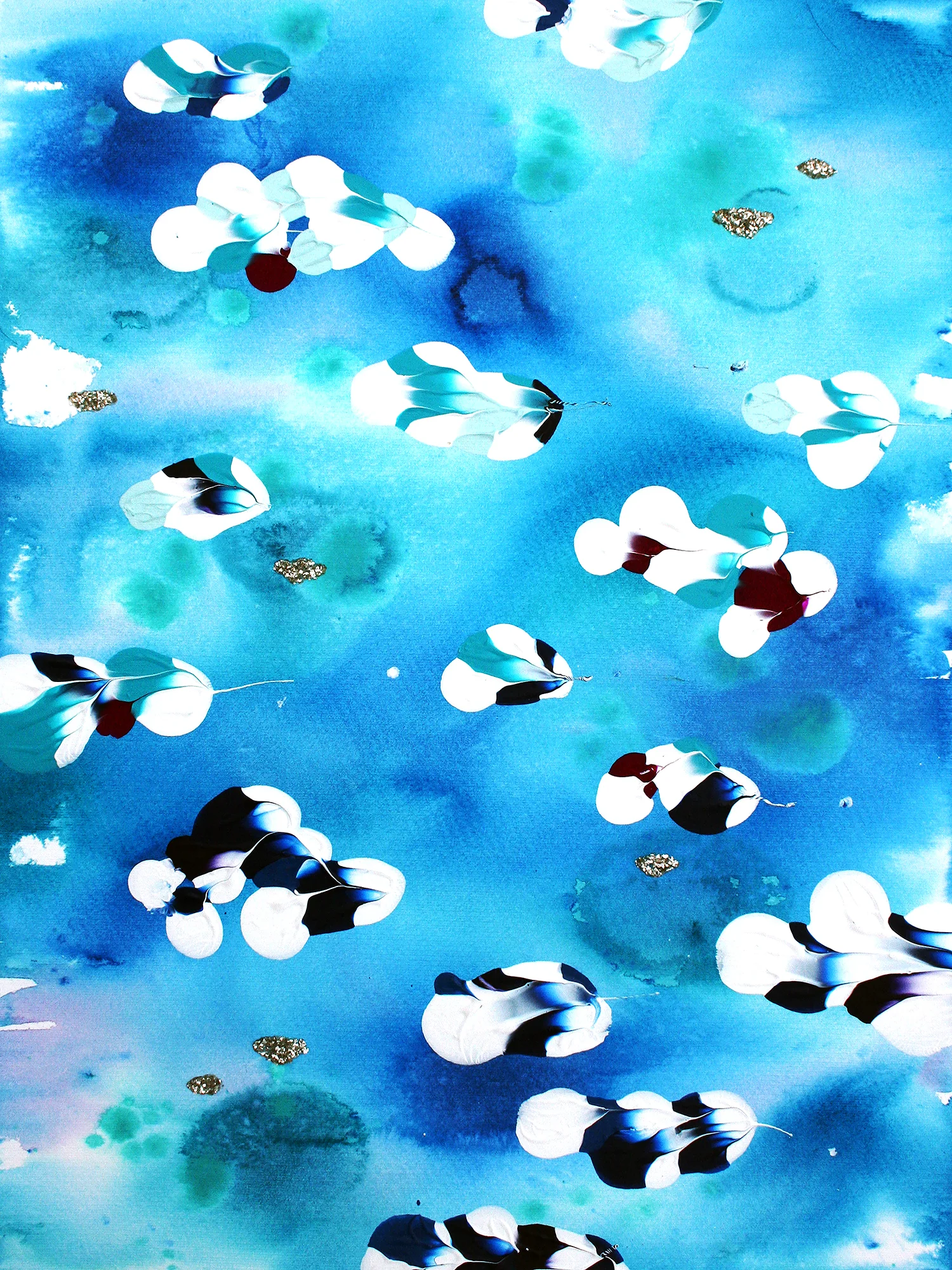 Full view - Muse 4 original art by Katrina Slade | colorful art | abstract fine art print