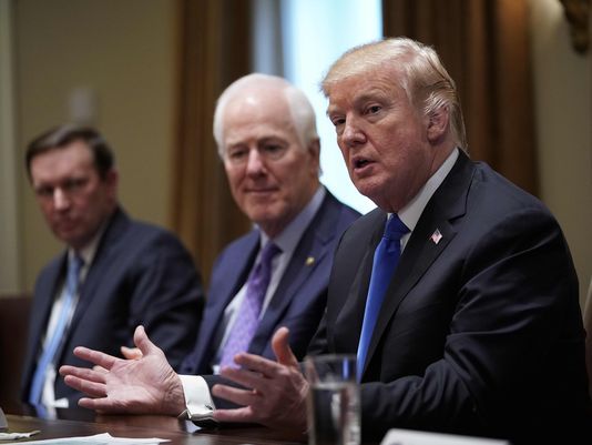 Trump Says Take Guns First And Worry About 'Due Process Second' In White House Gun Meeting