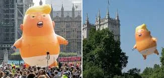 Tens of Thousands of Protesters to Welcome Trump with Orange Baby Blimp for His First U.K. Visit