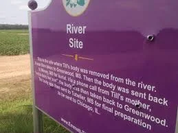 The spot where Emmett Till’s Body Was Found Is Marked By This Sign. People Keep Shooting It Up.