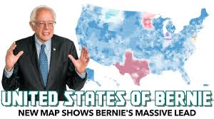 New Map Shows Bernie’s Massive Lead From Coast To Coast