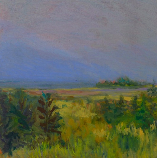 Fog and Field (Acrylic on Canvas)