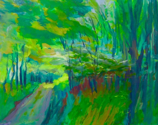 Wind Through the Trees (Acrylic on Canvas) 24”x18”