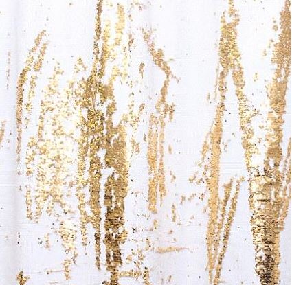 White &amp; Gold sequin