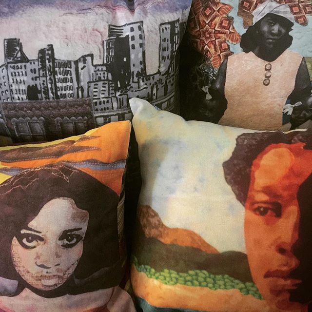 Celebrate summer in the city with pillows by The Gadson Gallery. 
https://www.eventbrite.com/e/harlem-arts-stroll-saturday-july-15-2017-tickets-35212756302?aff=eiosprexshreclip&amp;ref=eiosprexshreclip