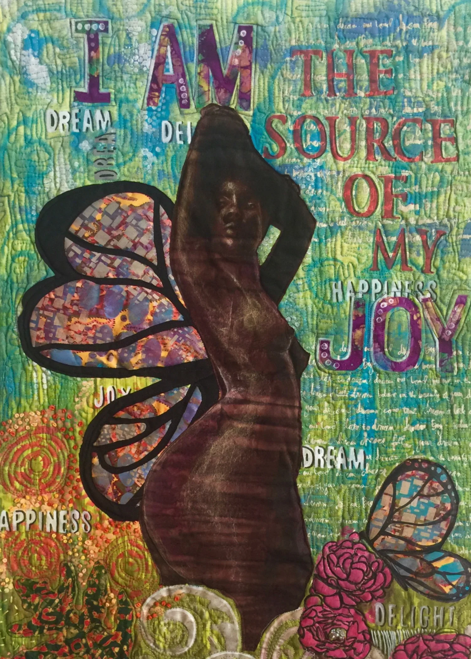 I Am The Source Of my Joy, art quilt