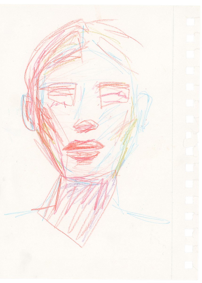 colored pencil on paper, 2024