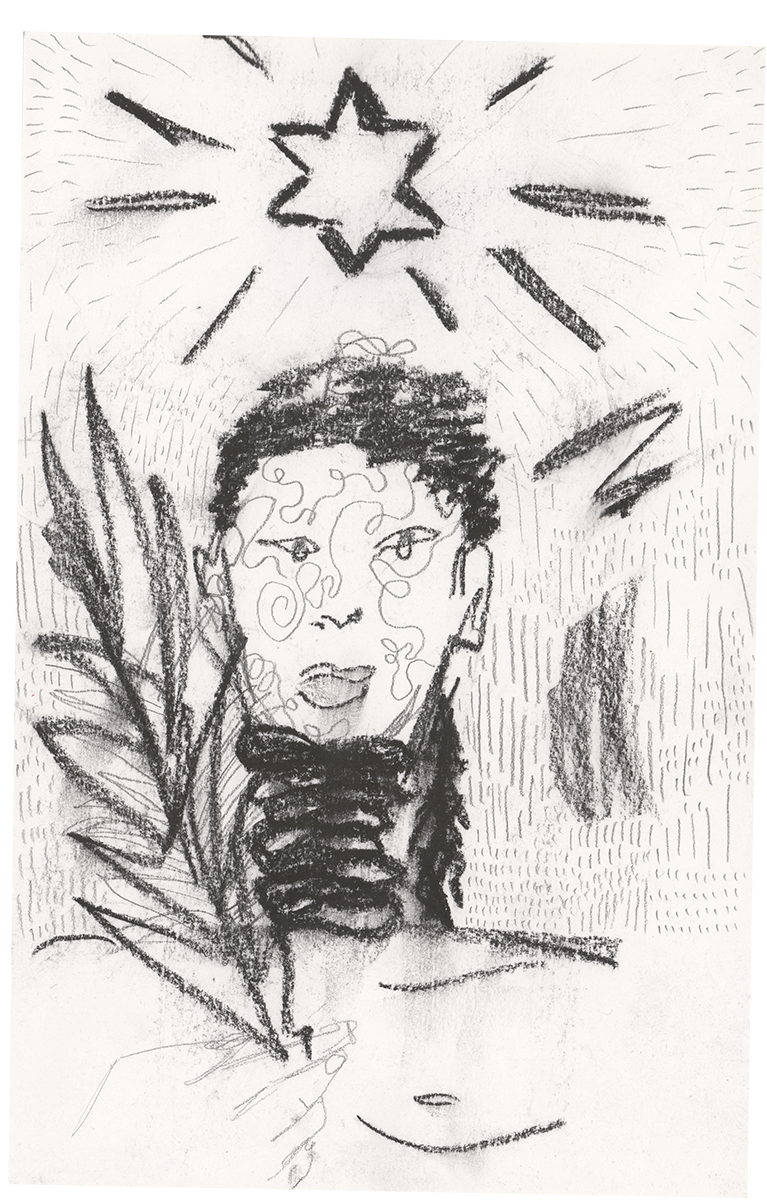 charcoal and pencil on paper, 2023