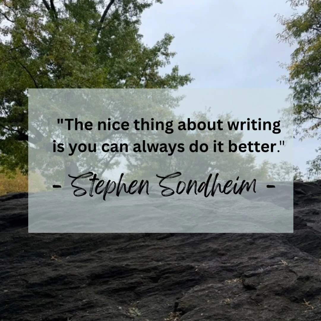 Friday Inspiration ✍🏻📚💻

Need some inspo to complete those edits or hit that word count? No one knows writing like Mr. Sondheim. ❤️

#writersofinstagram #writer #write #writingtips #writing #sondheim #imadeahatwherethereneverwasahat #inspiration